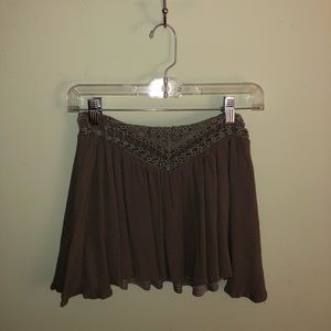 Tobi Olive Mini Skirt